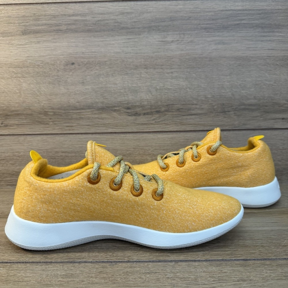 Allbirds Wool Runners Turk Yellow Womens Size 9 Running Walking Shoes Sneakers - Picture 5 of 9